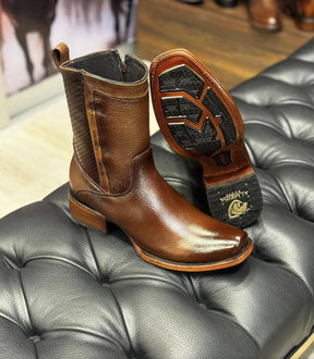 Maverick Genuine Leather Boot Bundle for Men — Field-Ready + Bonus Hat, Belt & Wallet