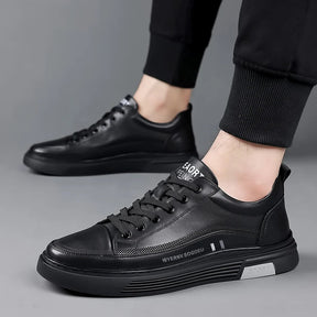 Casual Sport Leather Flats – Genuine Leather + Free Leather Cap