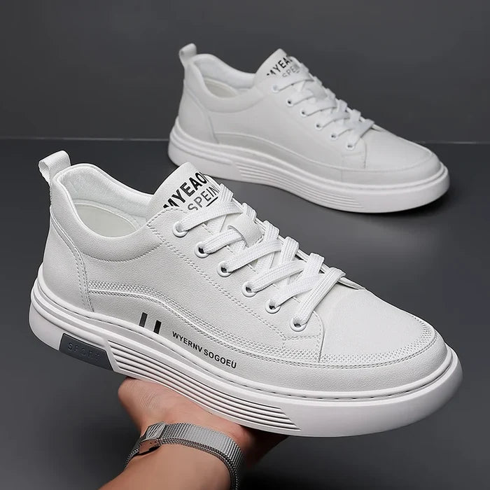 Casual Sport Leather Flats – Genuine Leather + Free Leather Cap
