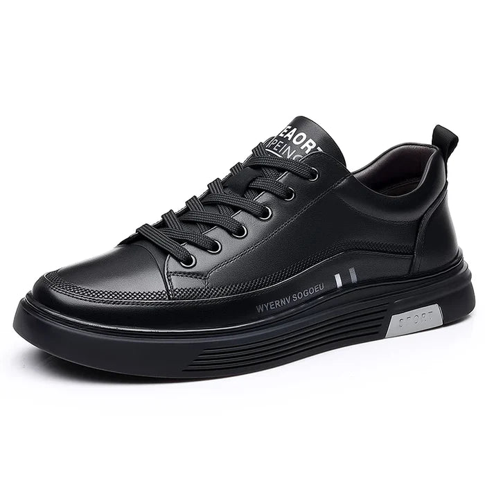 Casual Sport Leather Flats – Genuine Leather + Free Leather Cap